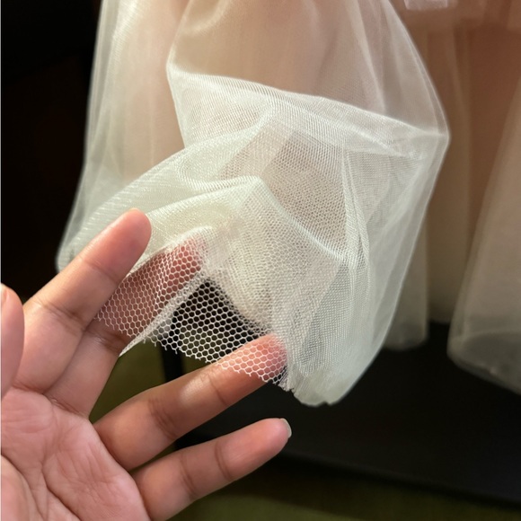 Light pink tulle long skirt - Picture 5 of 8